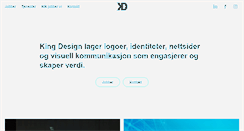 Desktop Screenshot of kingdesign.no