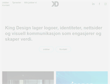 Tablet Screenshot of kingdesign.no